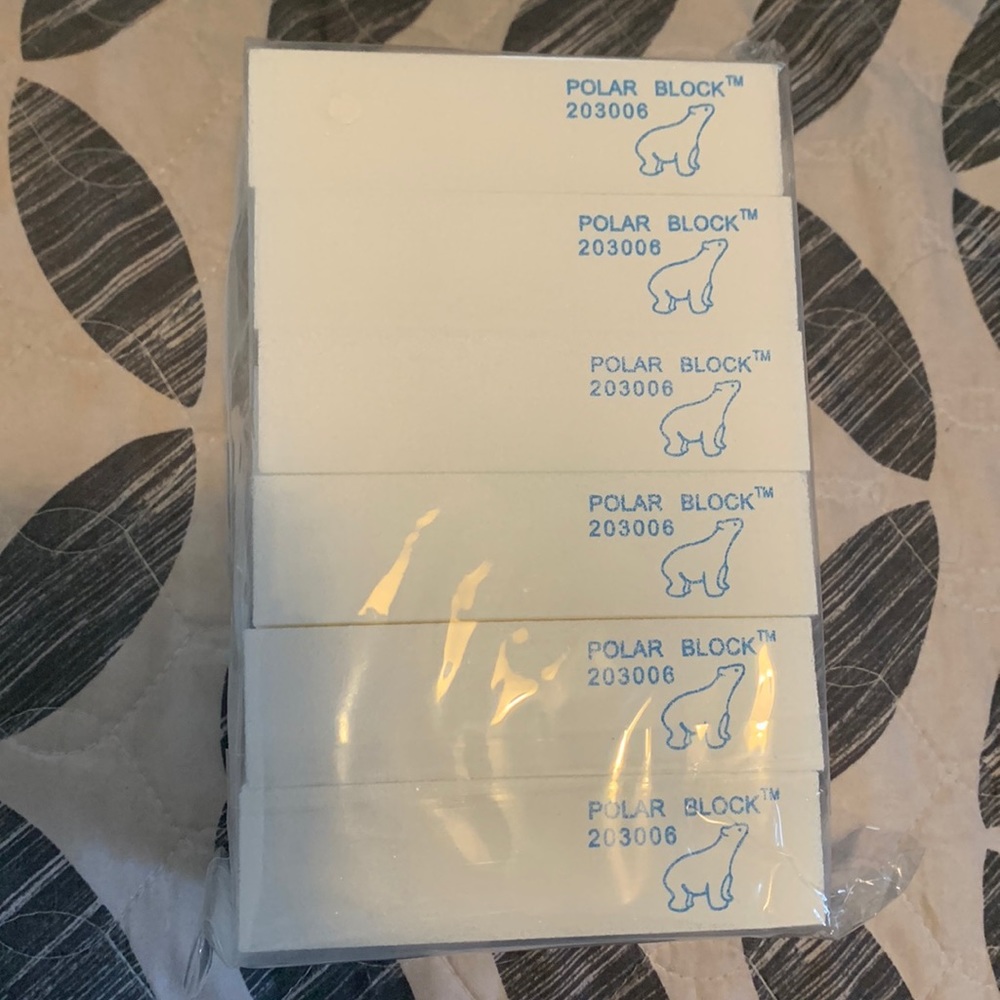 12pk of Polar Blocks + 1 package of 32 piece Cosmetic Wedges by Face Secrets